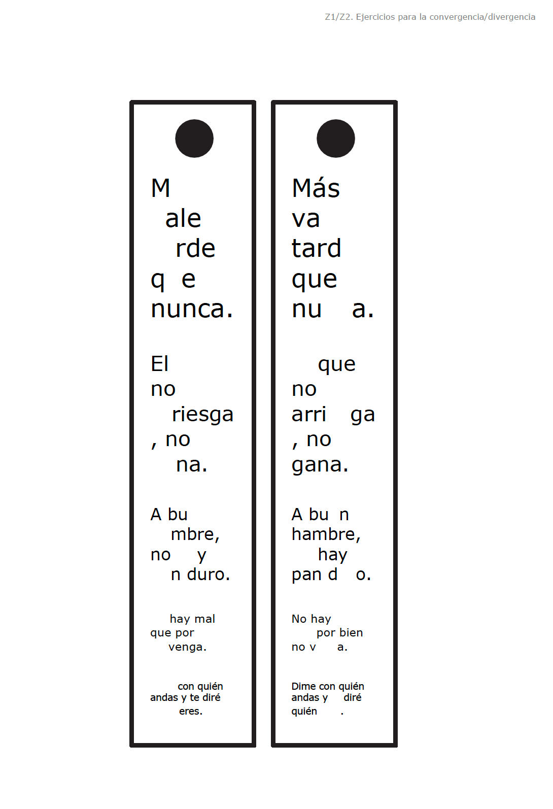 Tabla de convergencia usada en el ejercicio Z1